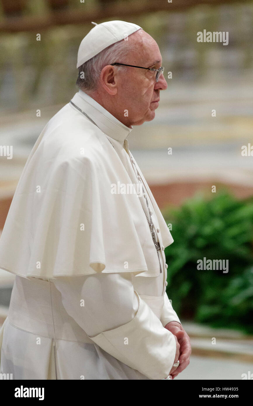 Vatican City, Vatican. 17th March, 2017. Pope Francis leads a ...