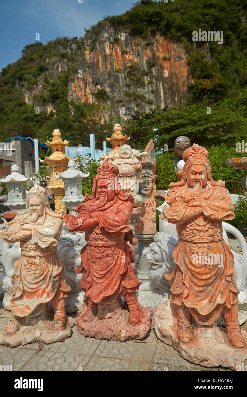 Marble statues for sale, Marble Mountains, Da Nang, Vietnam Stock Photo