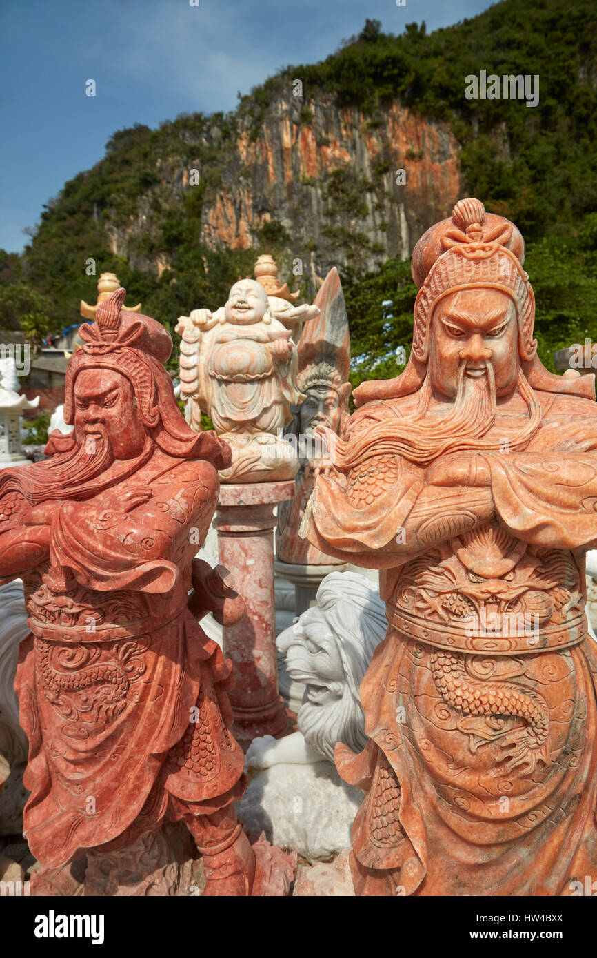 Marble statues for sale, Marble Mountains, Da Nang, Vietnam Stock Photo