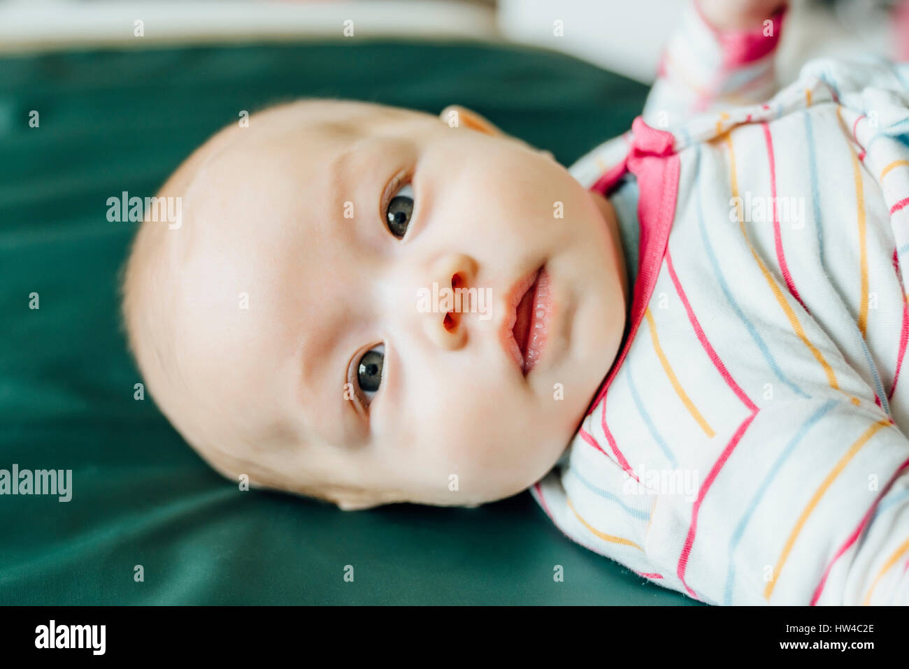 Portrait of Mixed Race baby girl Stock Photo