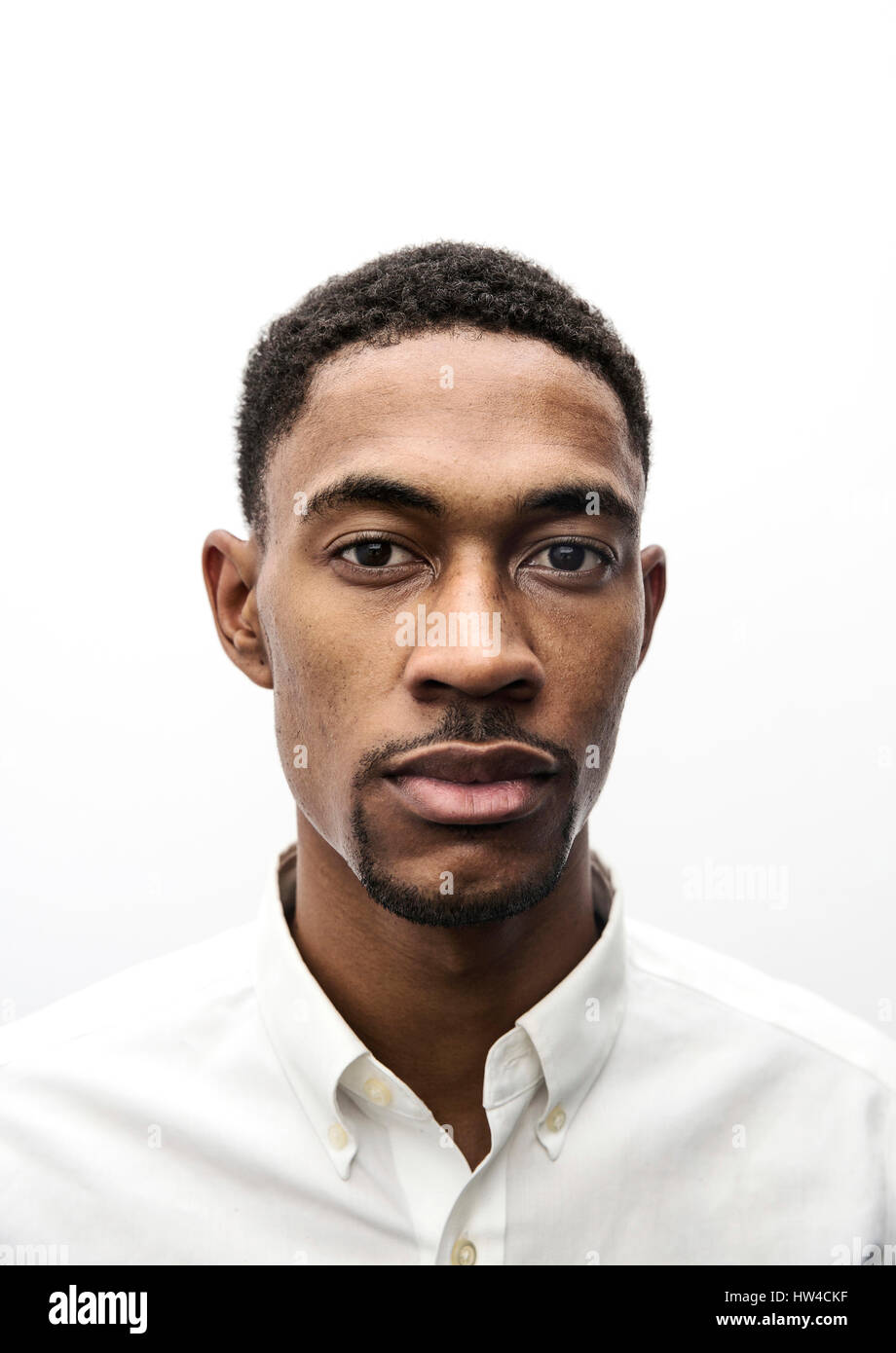 Portrait of serious Black man Stock Photo