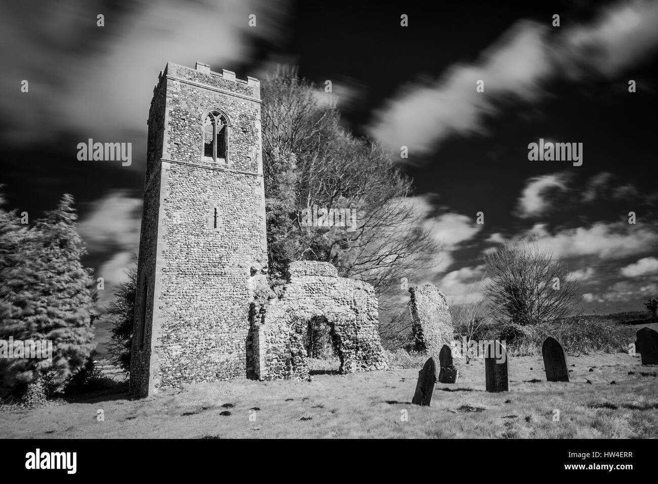 The Church of St Mary, Burgh Parva, Melton Constable, Norfolk, England. Stock Photo