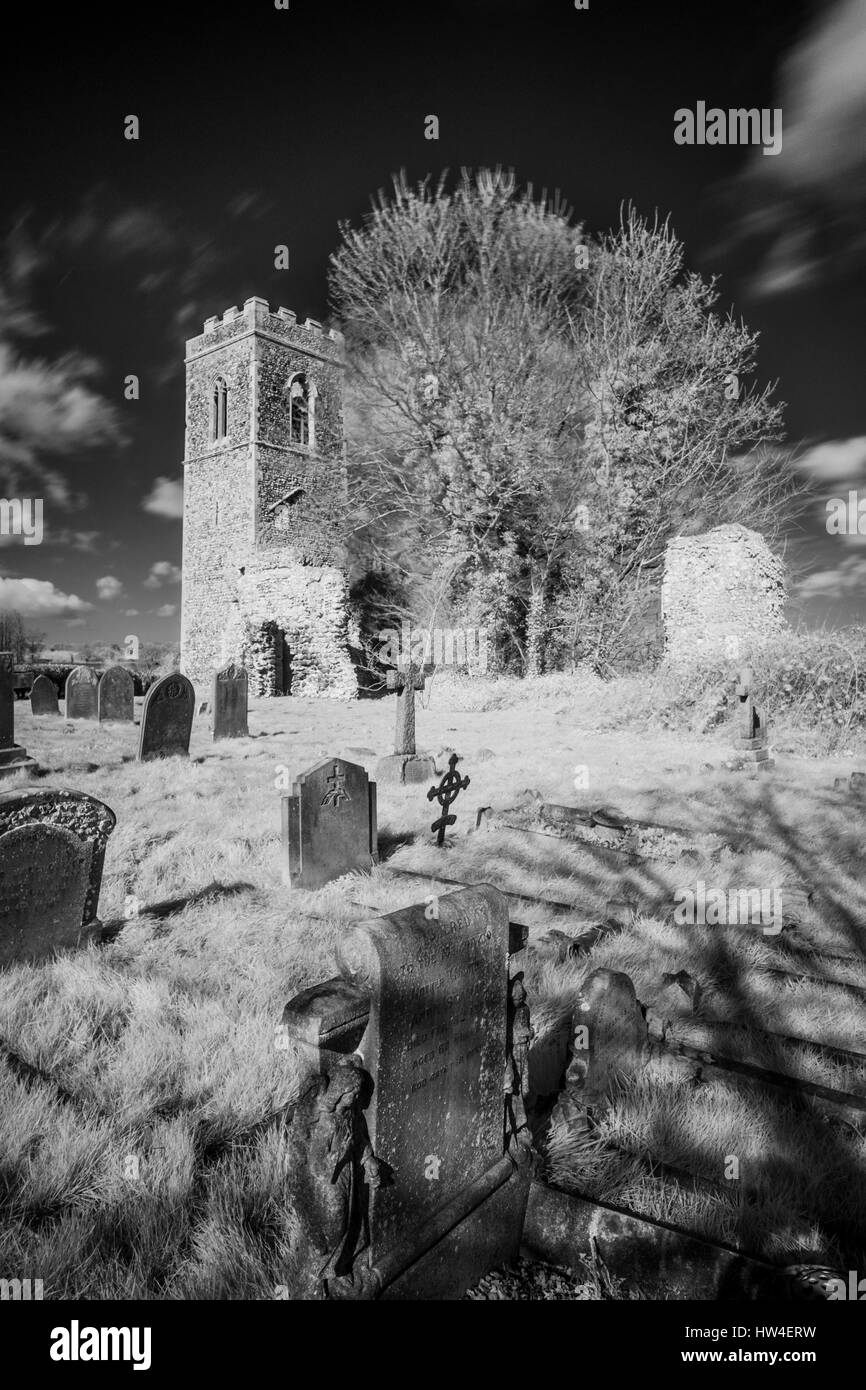 The Church of St Mary, Burgh Parva, Melton Constable, Norfolk, England. Stock Photo
