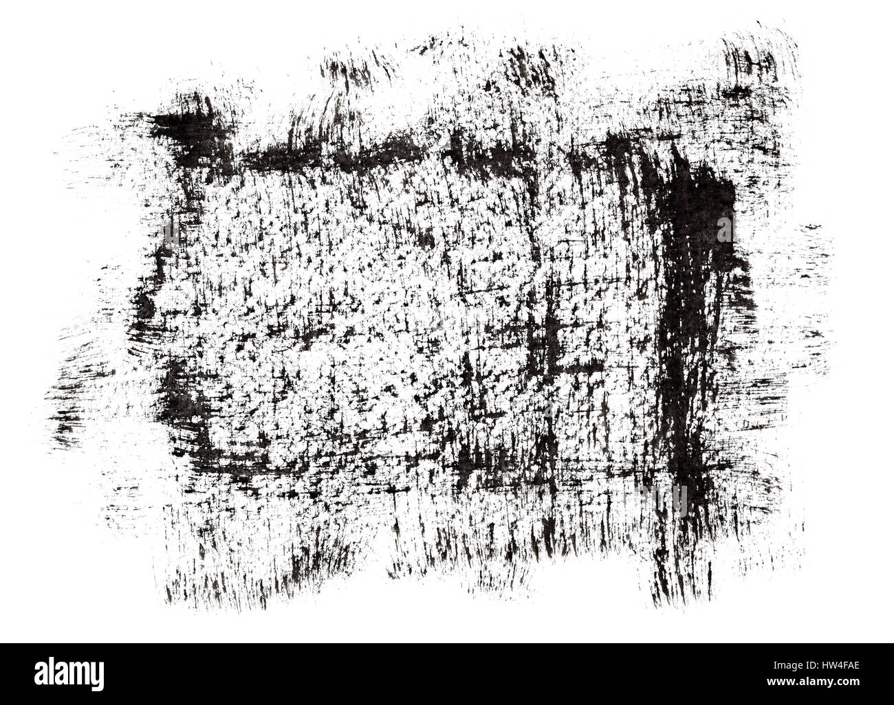 Black grunge frame by brush strokes. Element for your design Stock ...