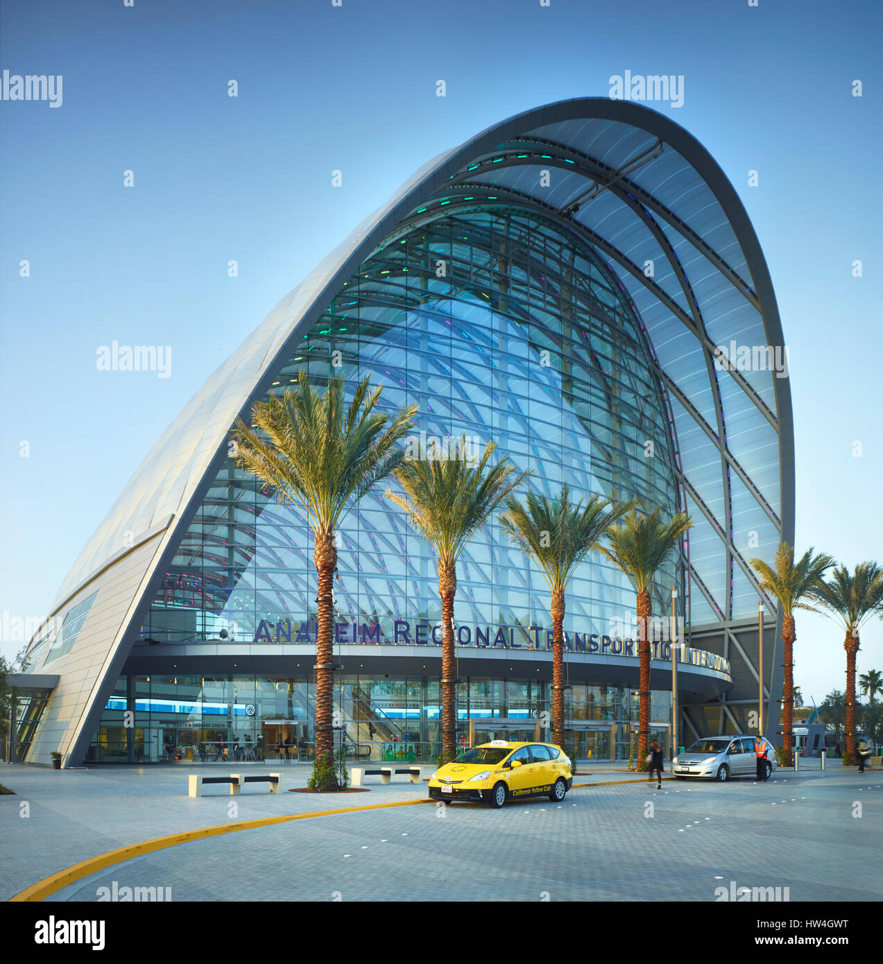 Exterior view of ARTIC project, Anaheim, California, USA Stock Photo ...