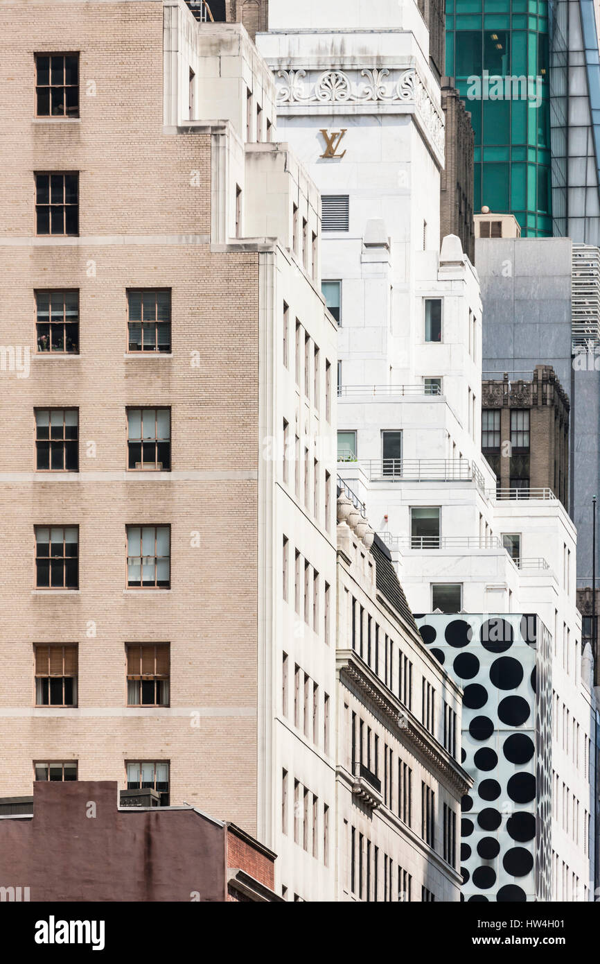 Tower blocks on 42nd Street, Manhattan, in New York, New York State
