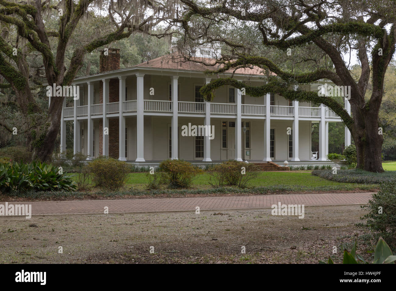 Wesley House in Eden Gardens State Park, FL, USA Stock Photo