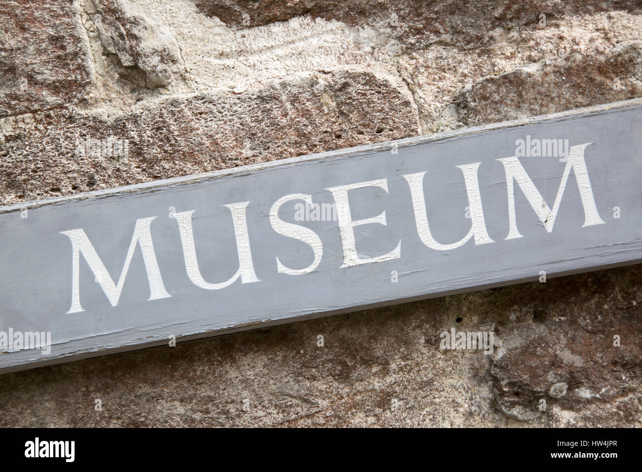 Closeup of Museum Sign on Diagonal Slant Stock Photo - Alamy