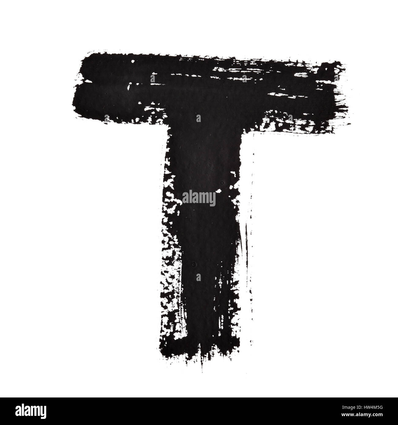 T Ink T - Ink letters isolated over the white background Stock Photo - Alamy