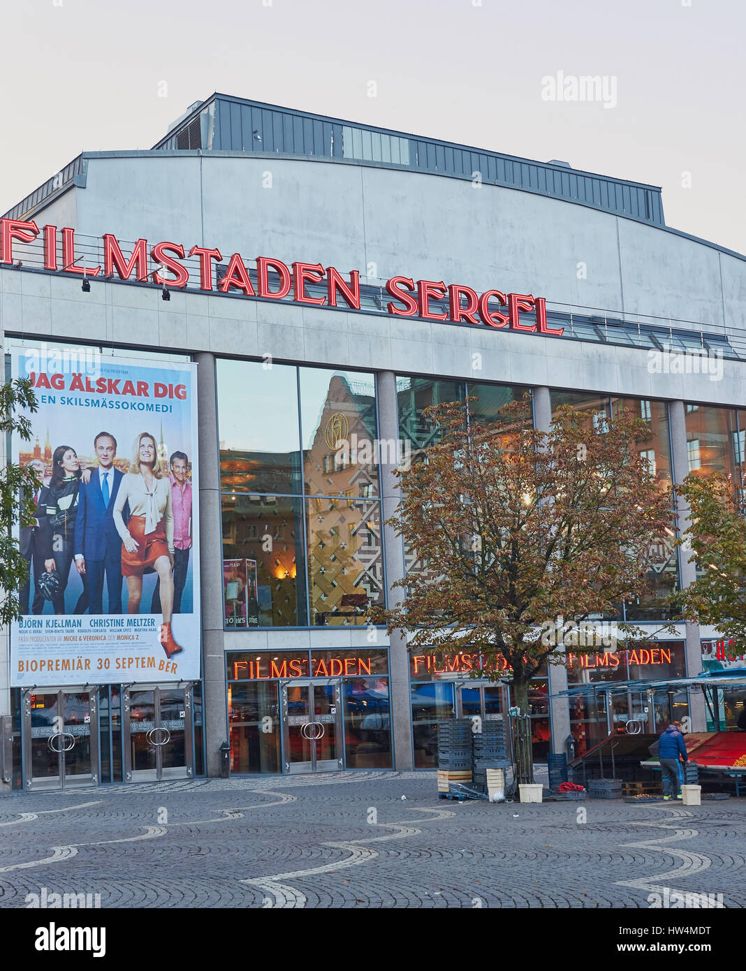 Multiscreen cinema, Hotorget, Stockholm, Sweden, Scandinavia Stock Photo