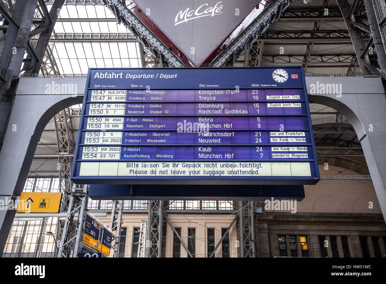 Frankfurt Hauptbahnhof (Frankfurt Central Station) is one of the