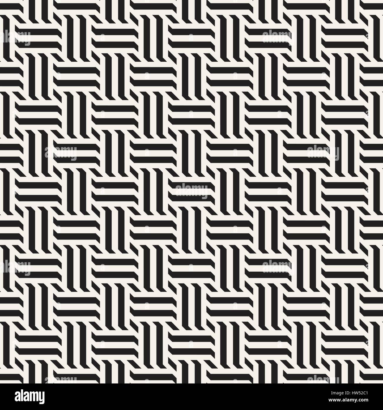 Vector Seamless Pattern. Modern Stylish Interlacing Lines Texture ...