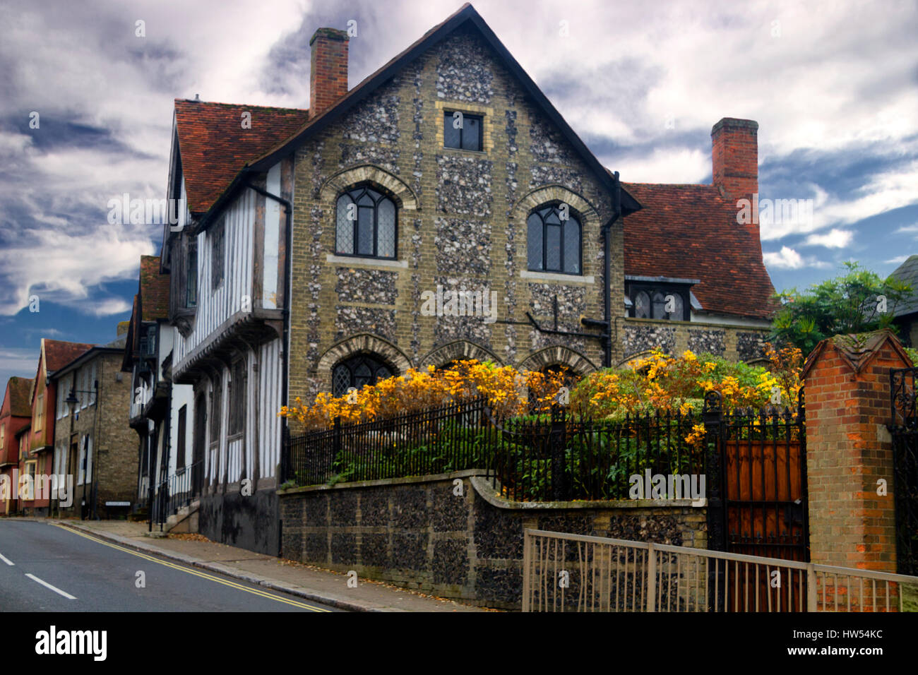 Salters Hall, Sudbury, Suffolk, UK. Circa 1450. Grade 1 listed building Stock Photo