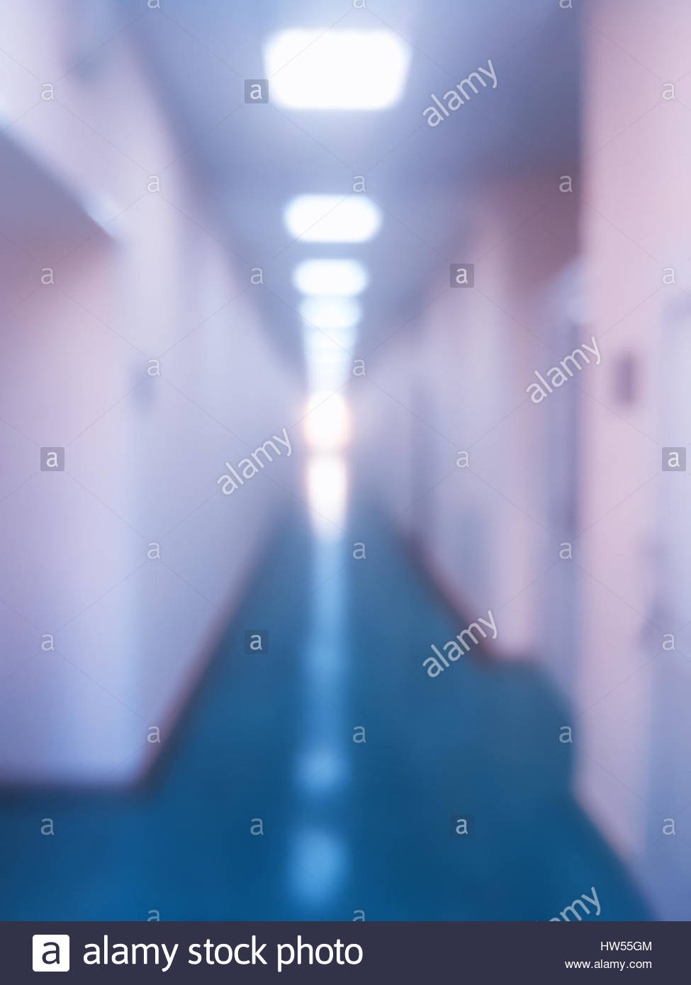vertical office corridor with