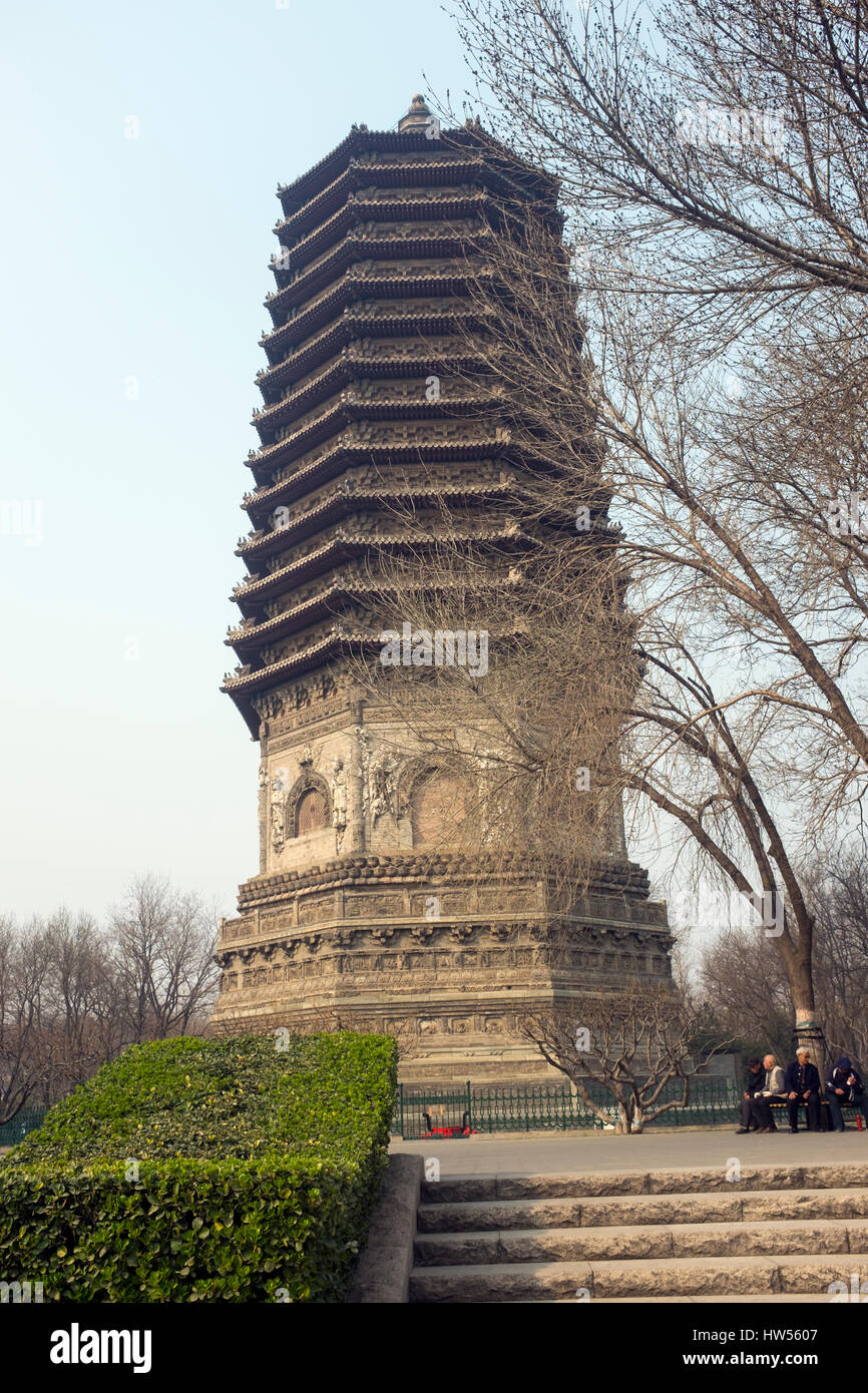 Cishousi Pagoda in Beijing, China. Stock Photo