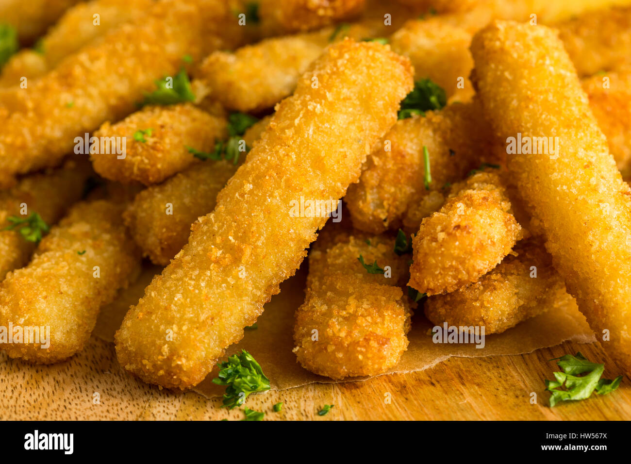 Deep Fried Fish Sticks with French Fries Ready to Eat Stock Photo Alamy