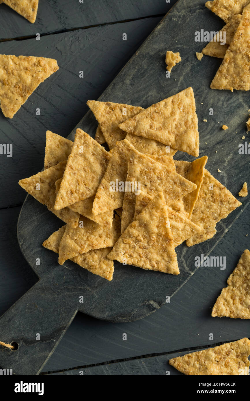 Healthy Gluten Free Rice Chips in a Pile Stock Photo Alamy