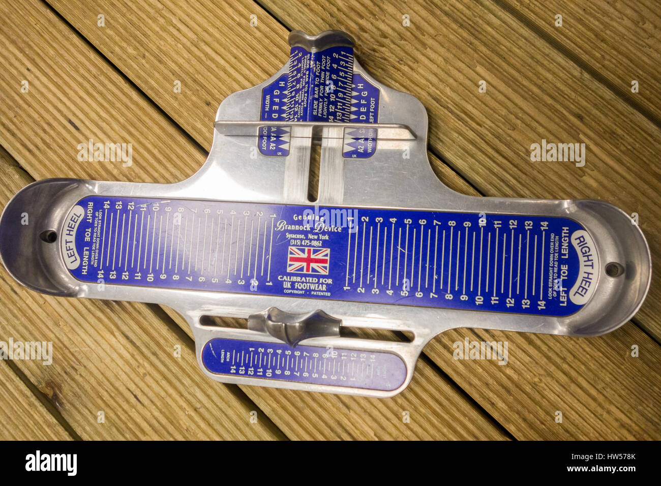 Brannock Foot Shoe measuring device Stock Photo Alamy