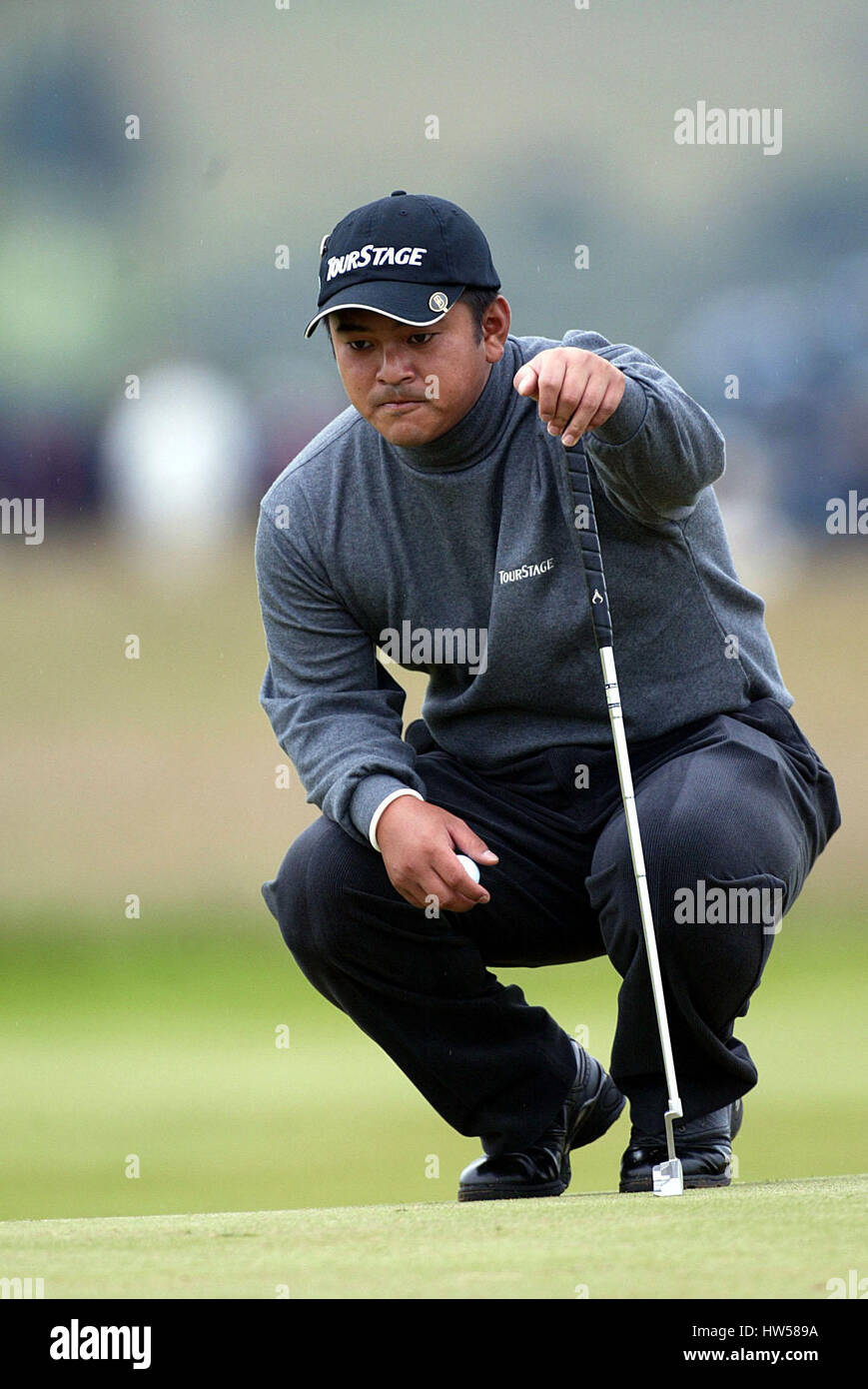 KIYOSHI MIYAZATO JAPAN THE OPEN MUIRFIELD SCOTLAND 18 July 2002 Stock Photo