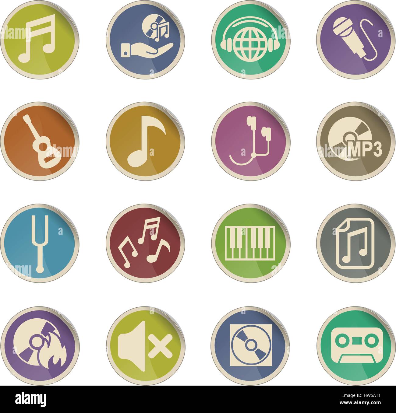 music web icons for user interface design Stock Vector Image & Art - Alamy