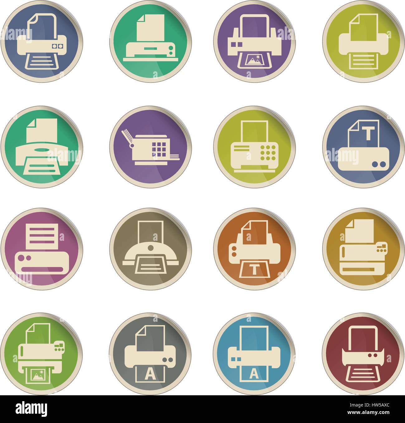 Printer labels Stock Vector Images - Alamy