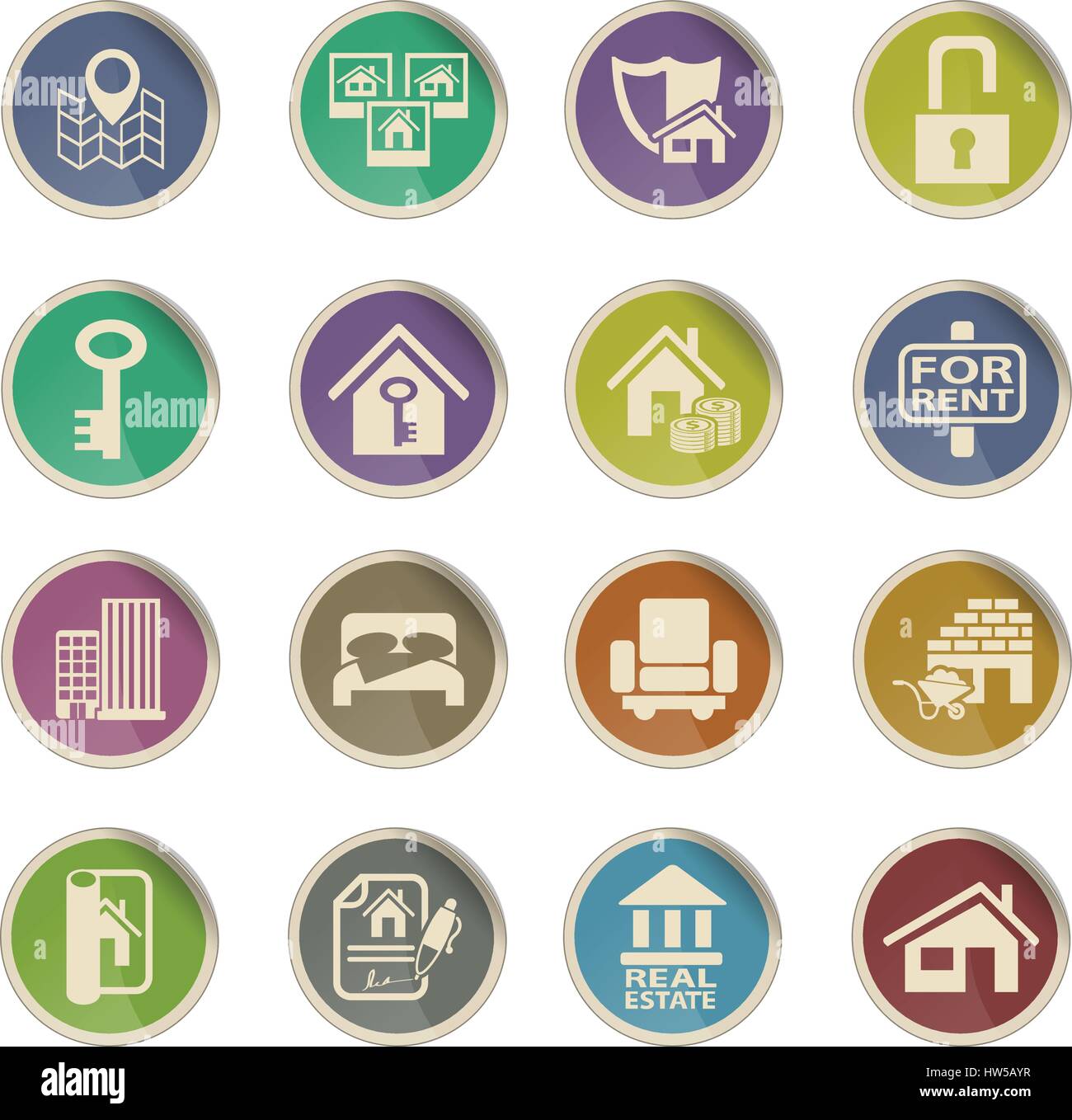 Carton house estate Stock Vector Images - Alamy