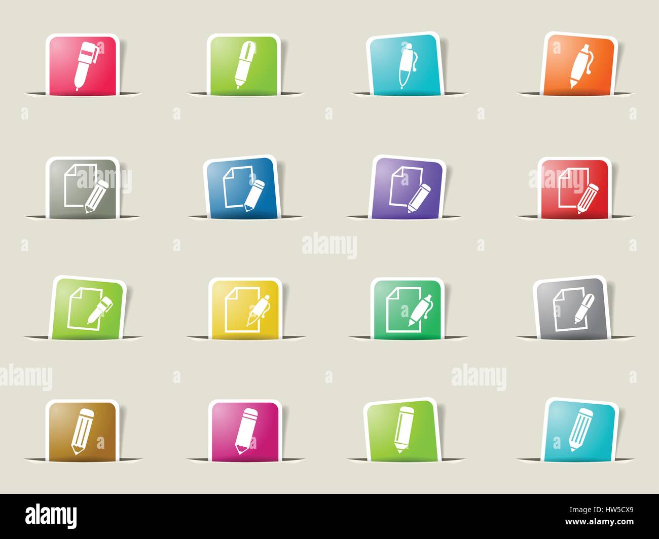 Edit icons on color hi-res stock photography and images - Alamy