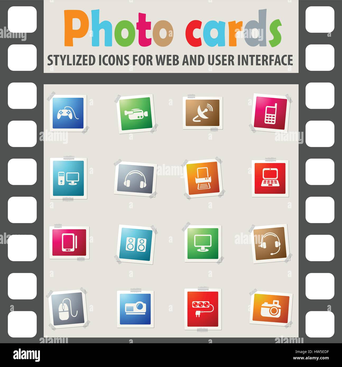 devices web icons for user interface design Stock Vector Image & Art ...