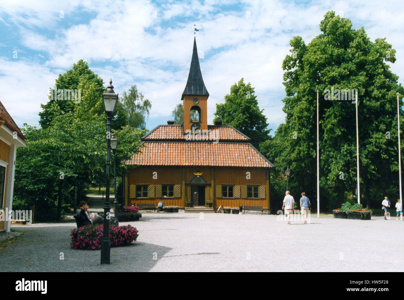 SIGTUNA Uppland one of Swedens oldest towns dating back to the Viking Age  the historical Town hall Stock Photo