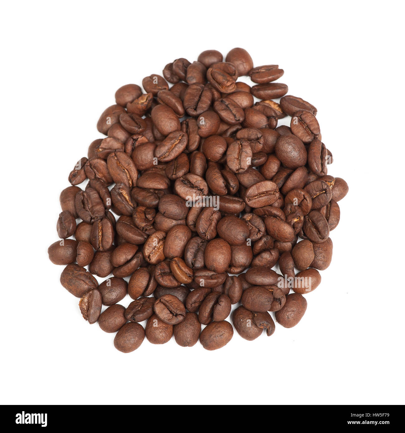 Heap of coffee beans isolated on white Stock Photo - Alamy