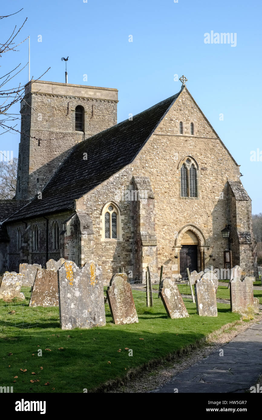 View of Church of St. Mary the Virgin at Shipley in West Sussex Stock