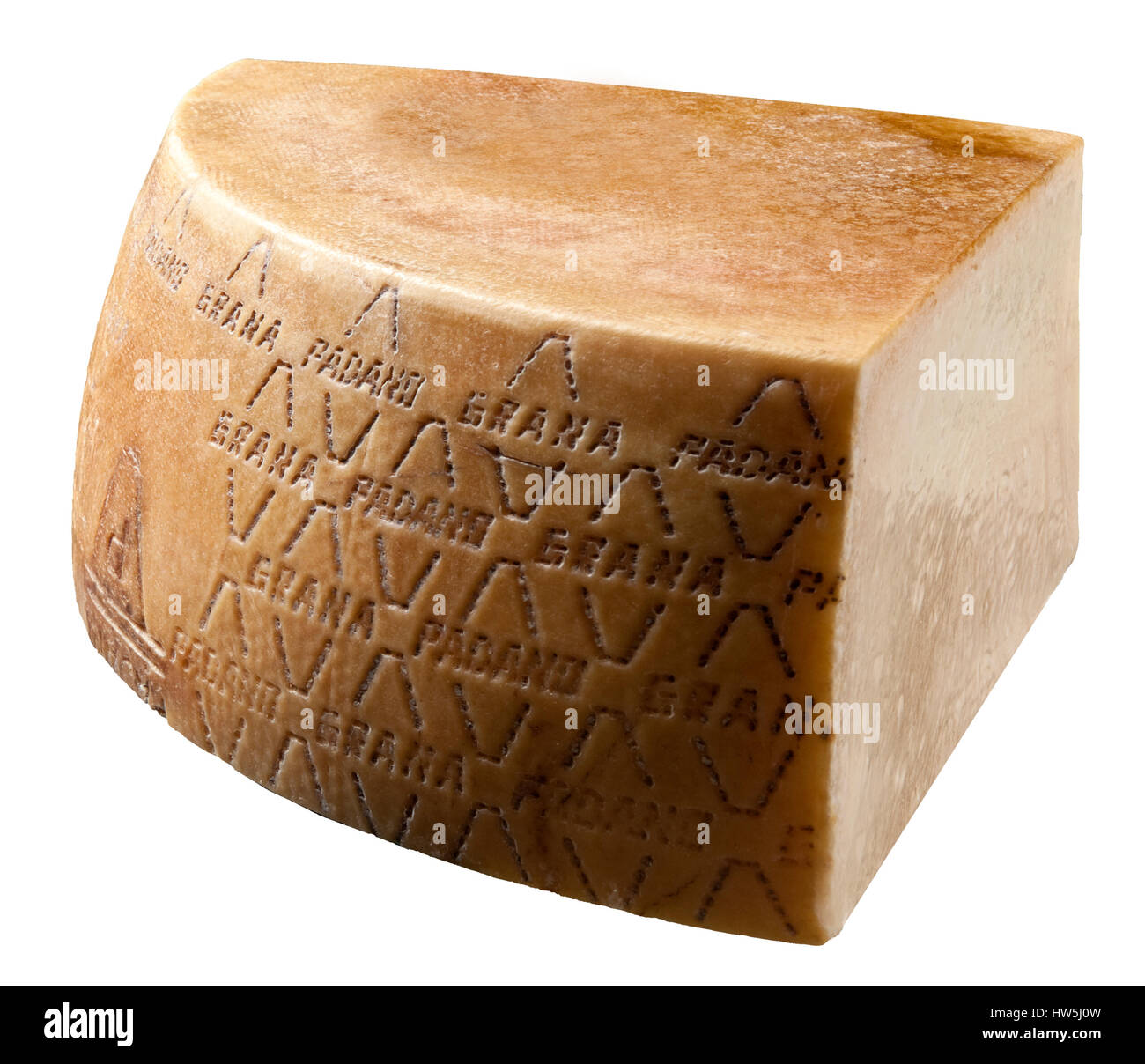 Grana Padano Quarter Round Stock Photo - Alamy