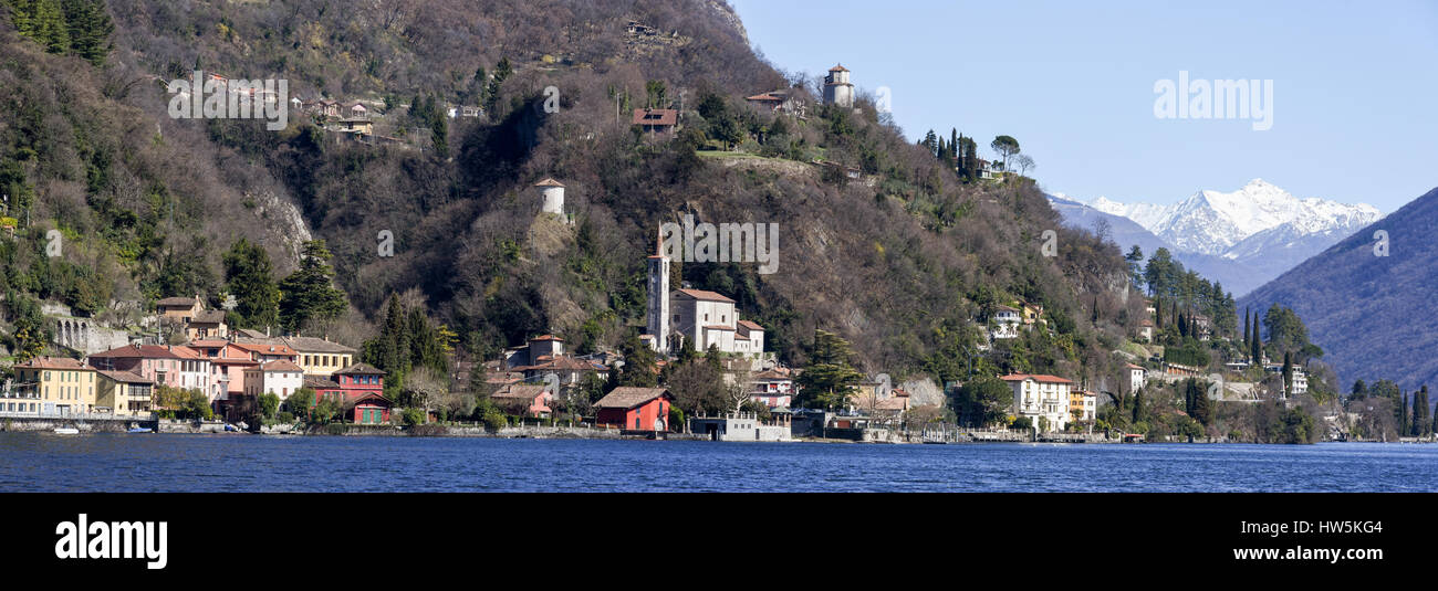 Medieval Cathedral Of Como On Lake Como High Resolution Stock