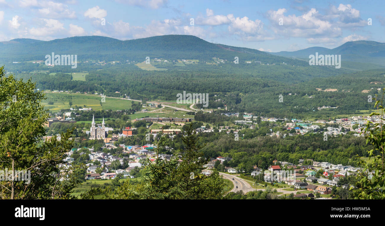 aerial view of baie stpaul city in charlevoix quebec Stock Photo Alamy
