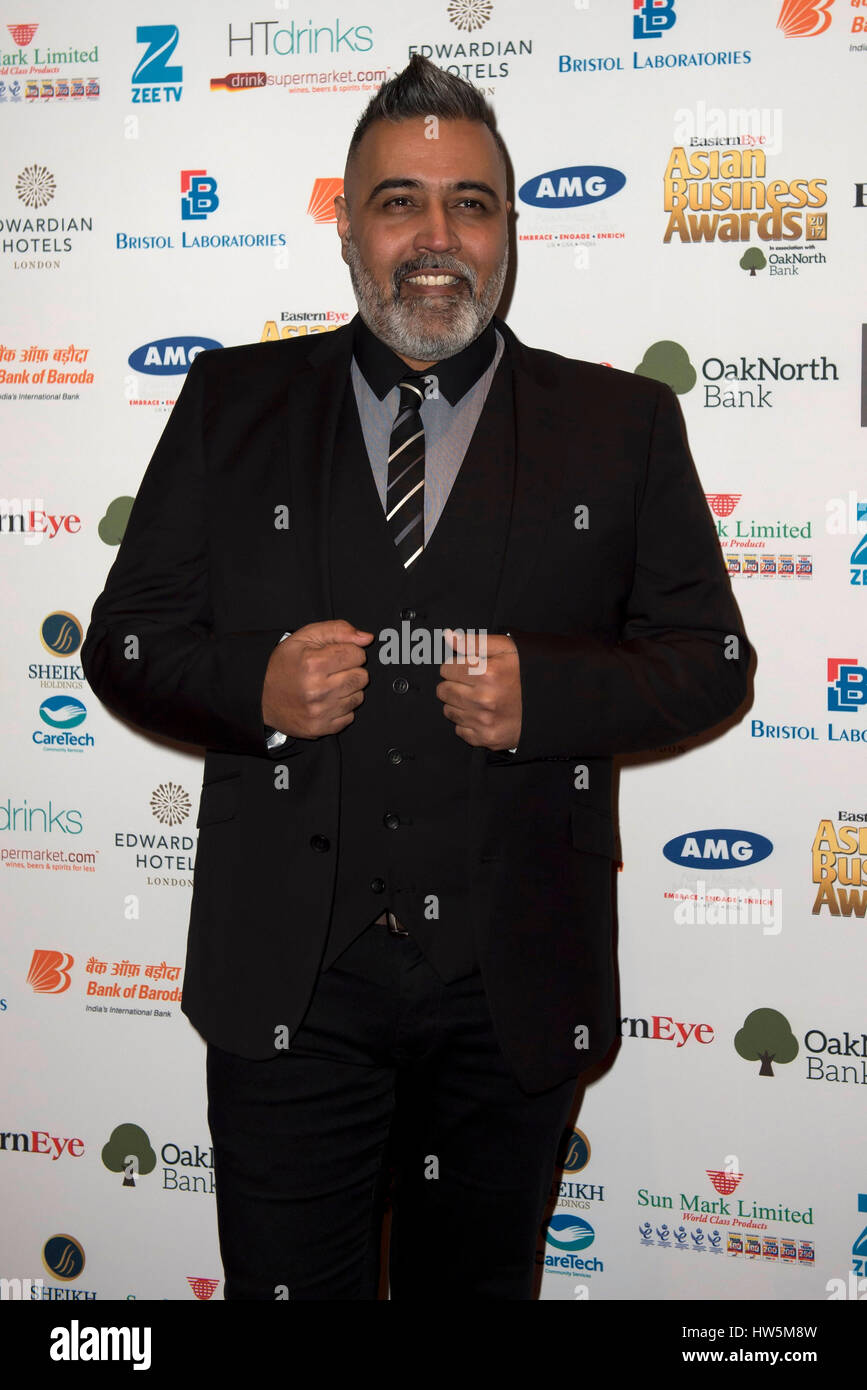 Sunny Grewal arrives for the Asian Business Awards at Park Plaza ...