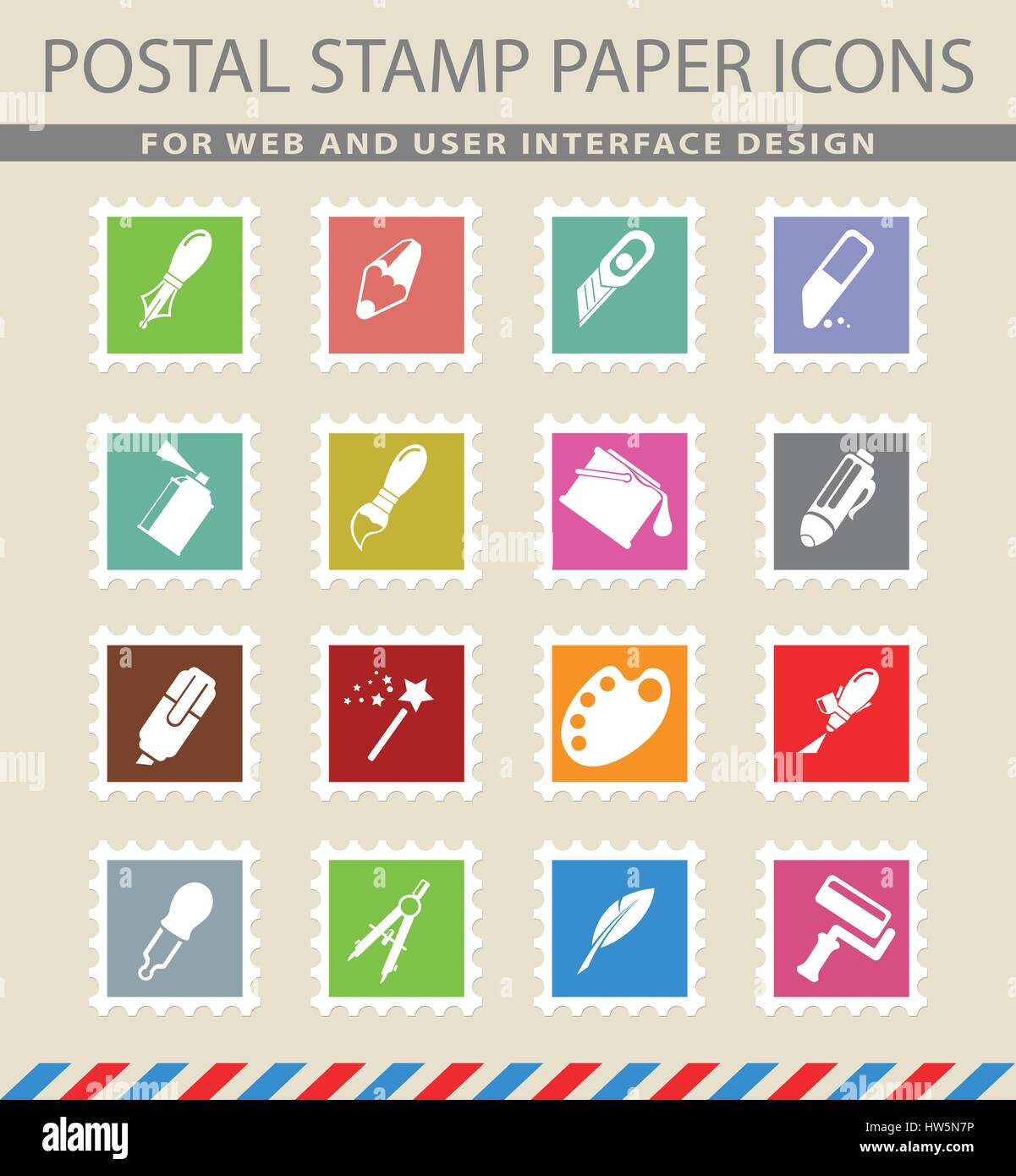 Design tools simply icons for web and user interface Stock Vector Image ...