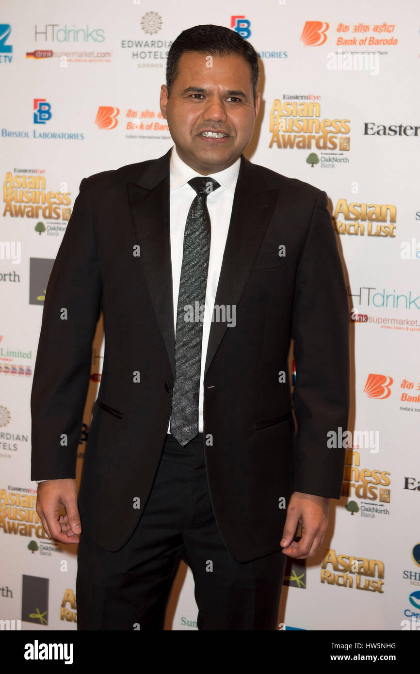 Rajesh Agarwal arrives for the Asian Business Awards at Park Plaza