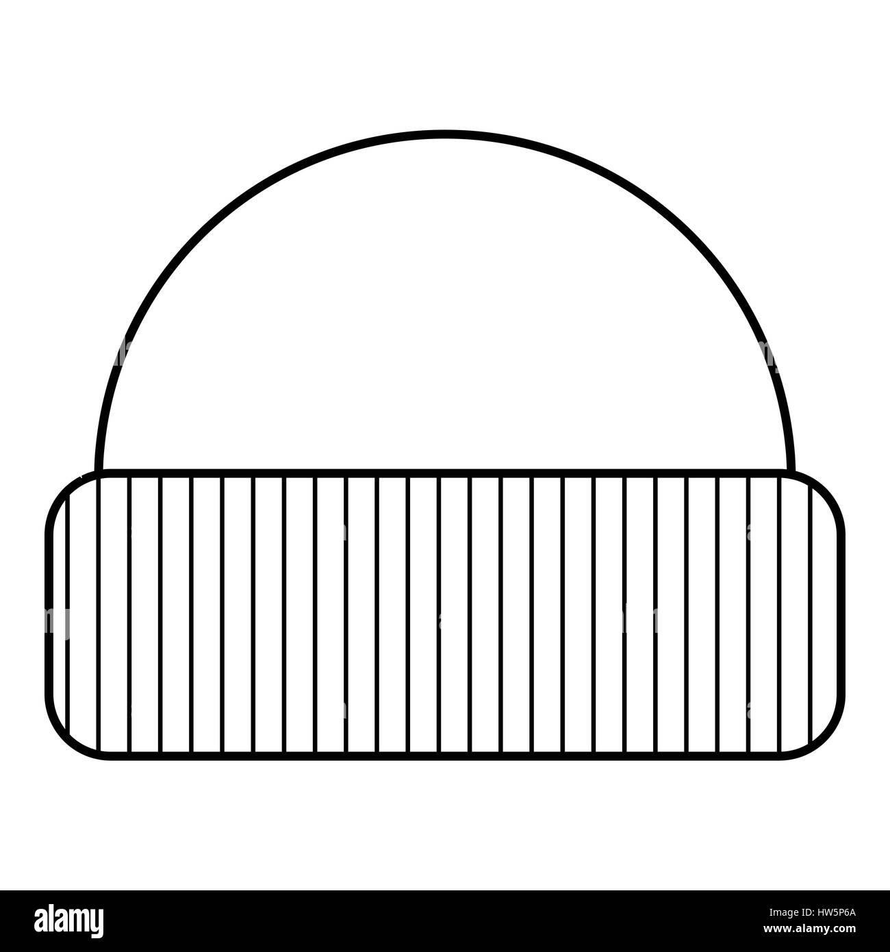 Hat icon, outline style Stock Vector Image & Art - Alamy