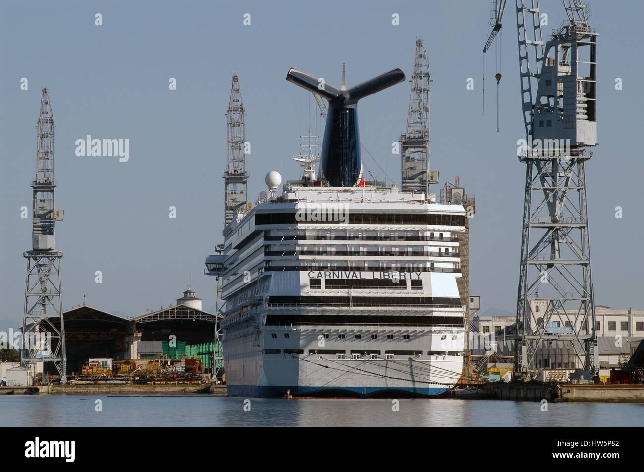 Monfalcone (Italy), shipyards Fincantieri, cruise ship of the Carnival