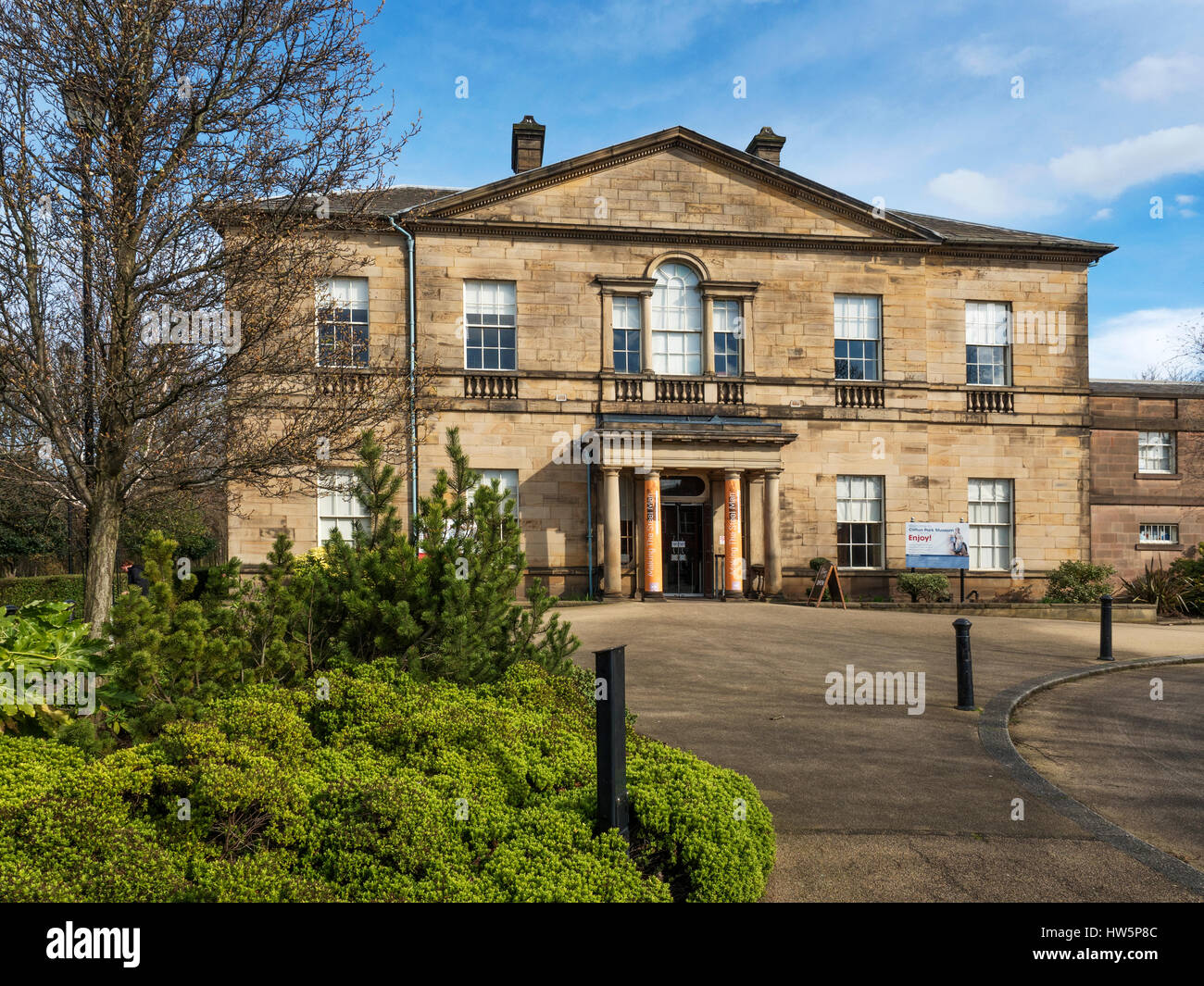 Clifton Park Museum in the Clifton House at Clifton Park in Rotherham South Yorkshire
