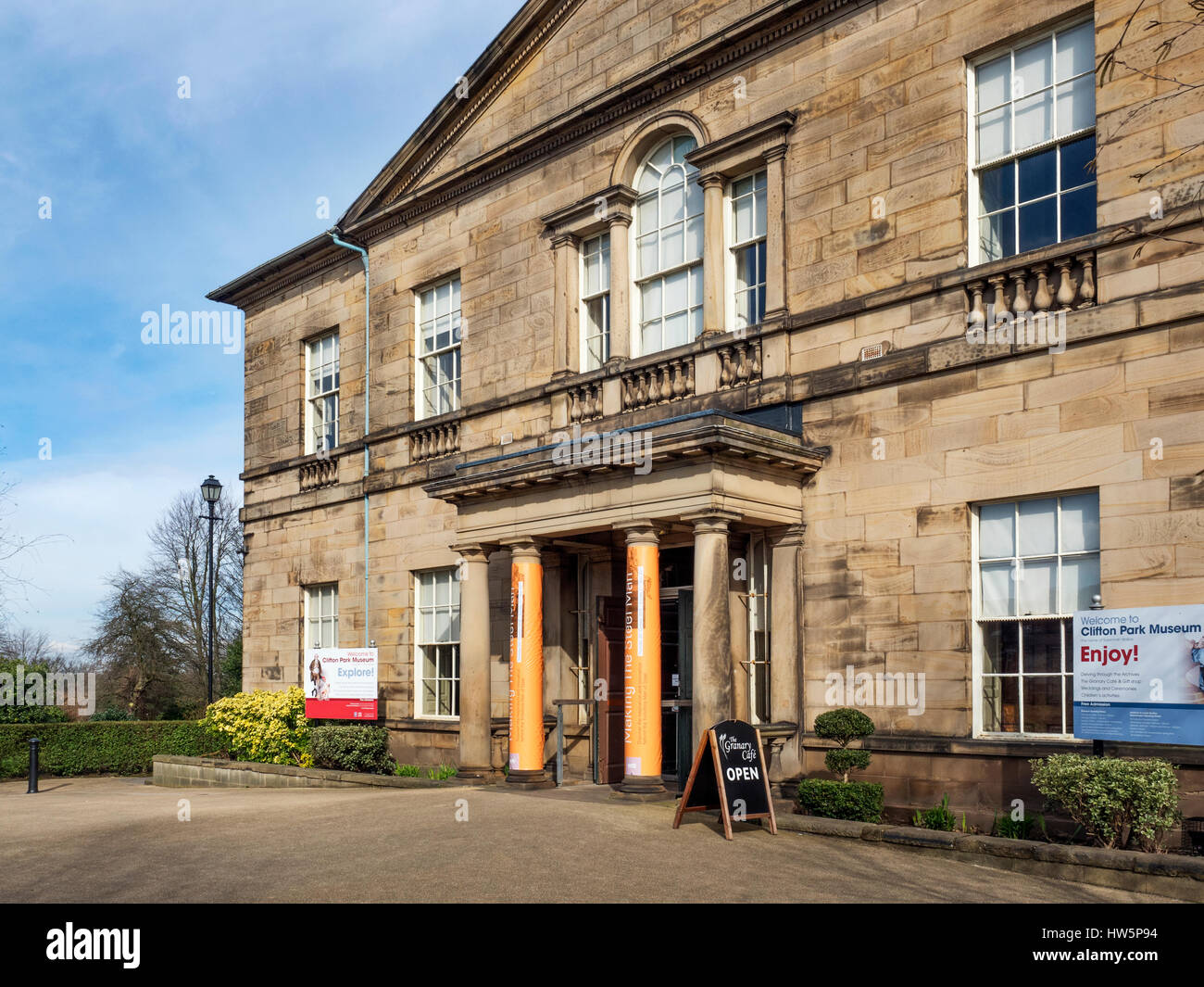 Clifton Park Museum in the Clifton House at Clifton Park in Rotherham South Yorkshire