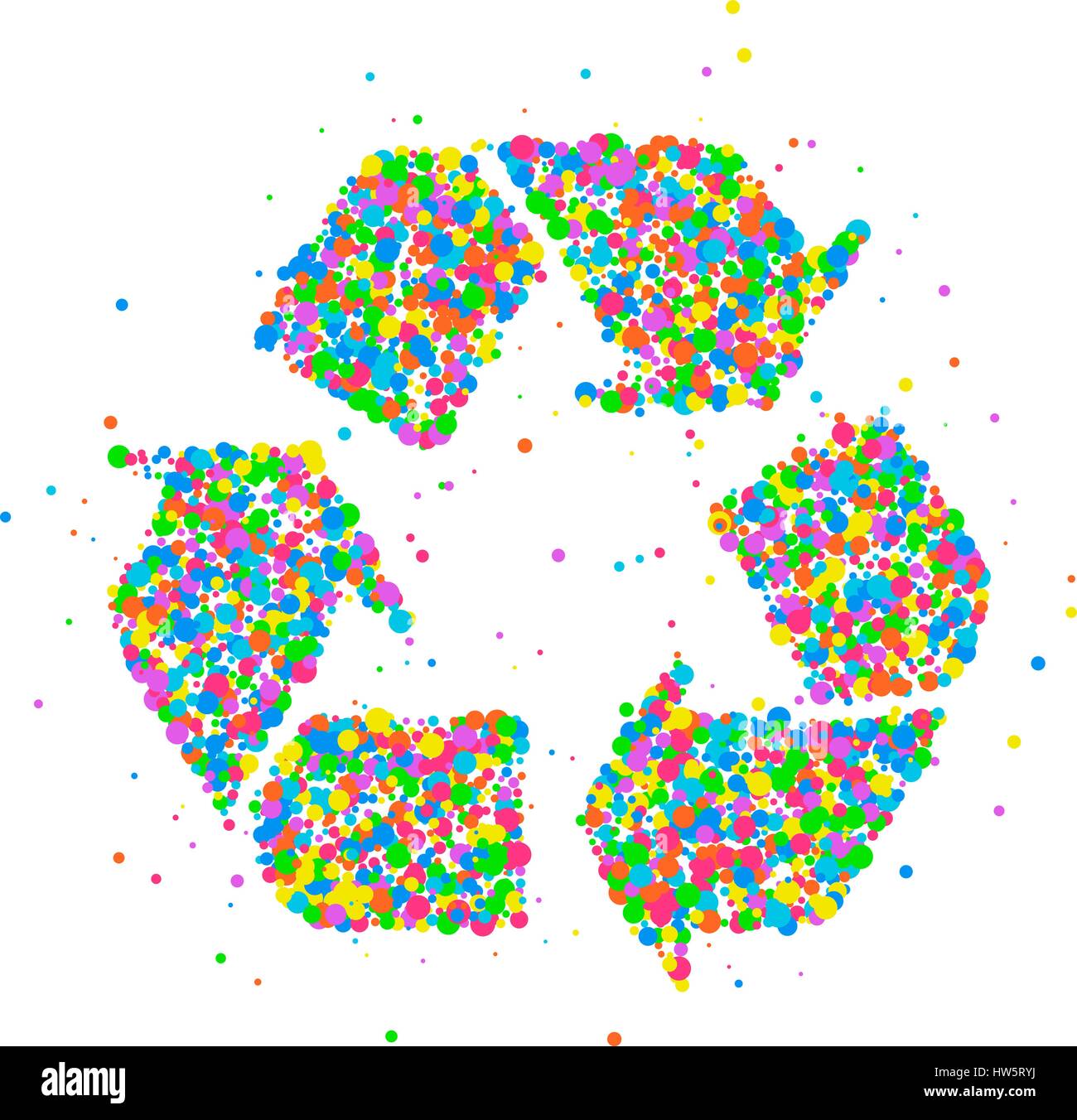 Green recycling arrows vector Stock Vector Images - Alamy