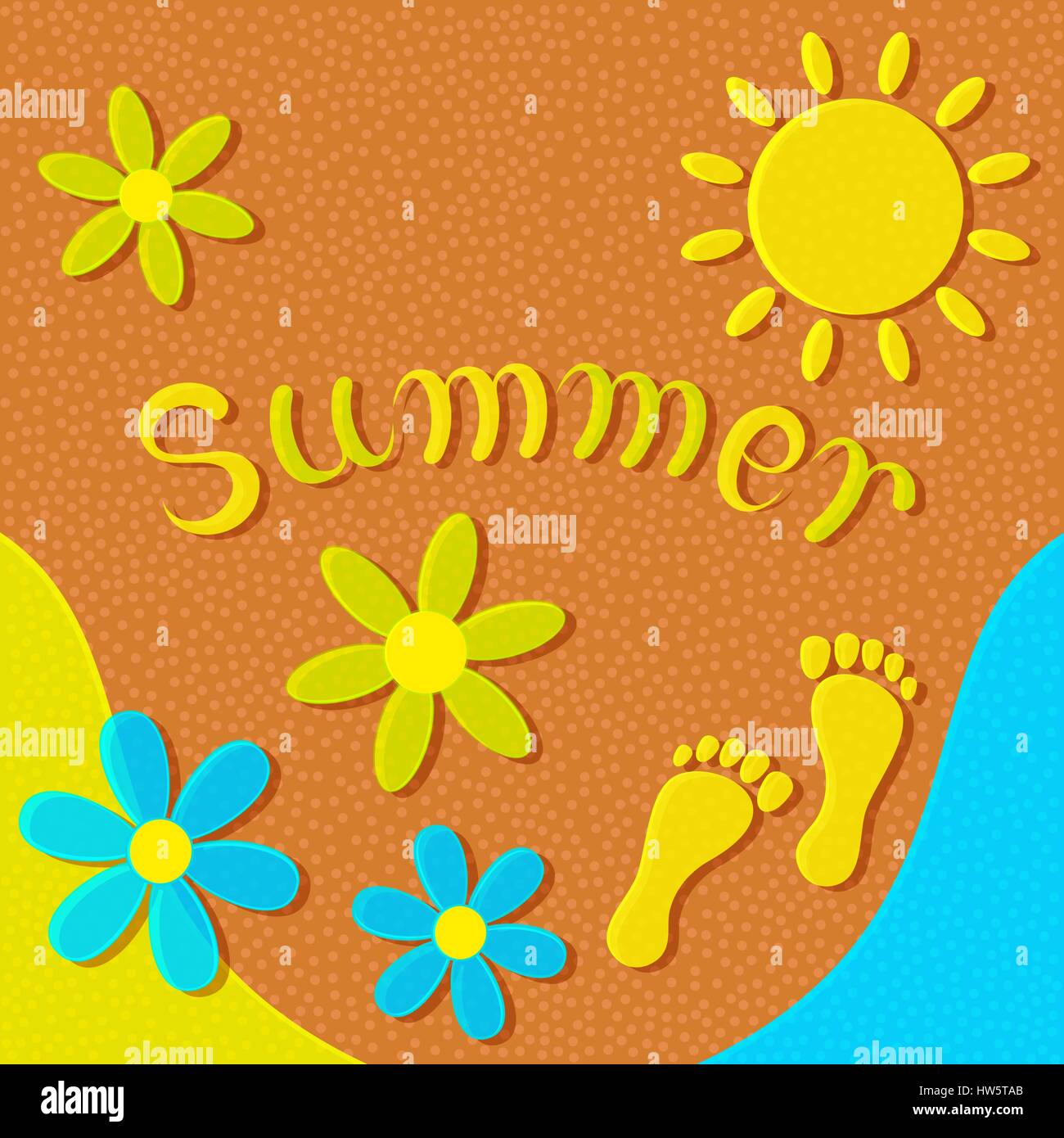 Abstract summer background Stock Vector