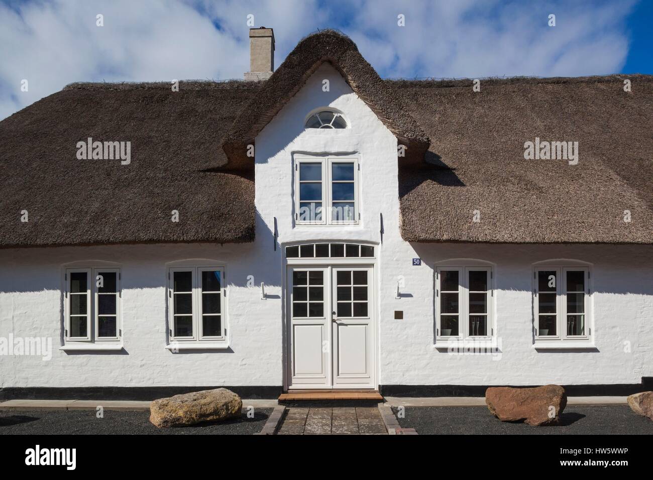 Denmark, Jutland, Hojer, traditional house exterior Stock Photo Alamy