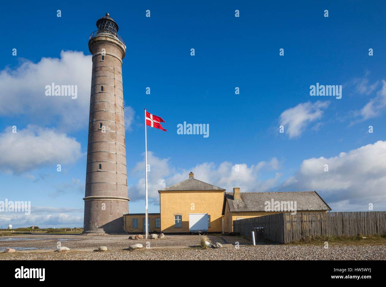 Denmark, Jutland, Skagen, Skagen Lighthouse Stock Photo