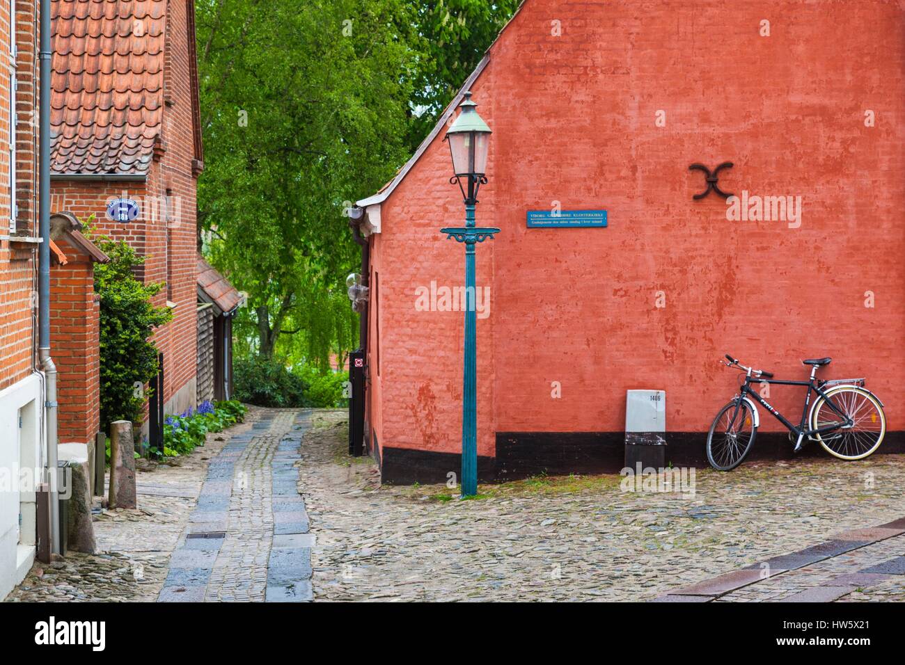 Denmark, Jutland, Viborg, buildings fo the Historic Quarter Stock Photo