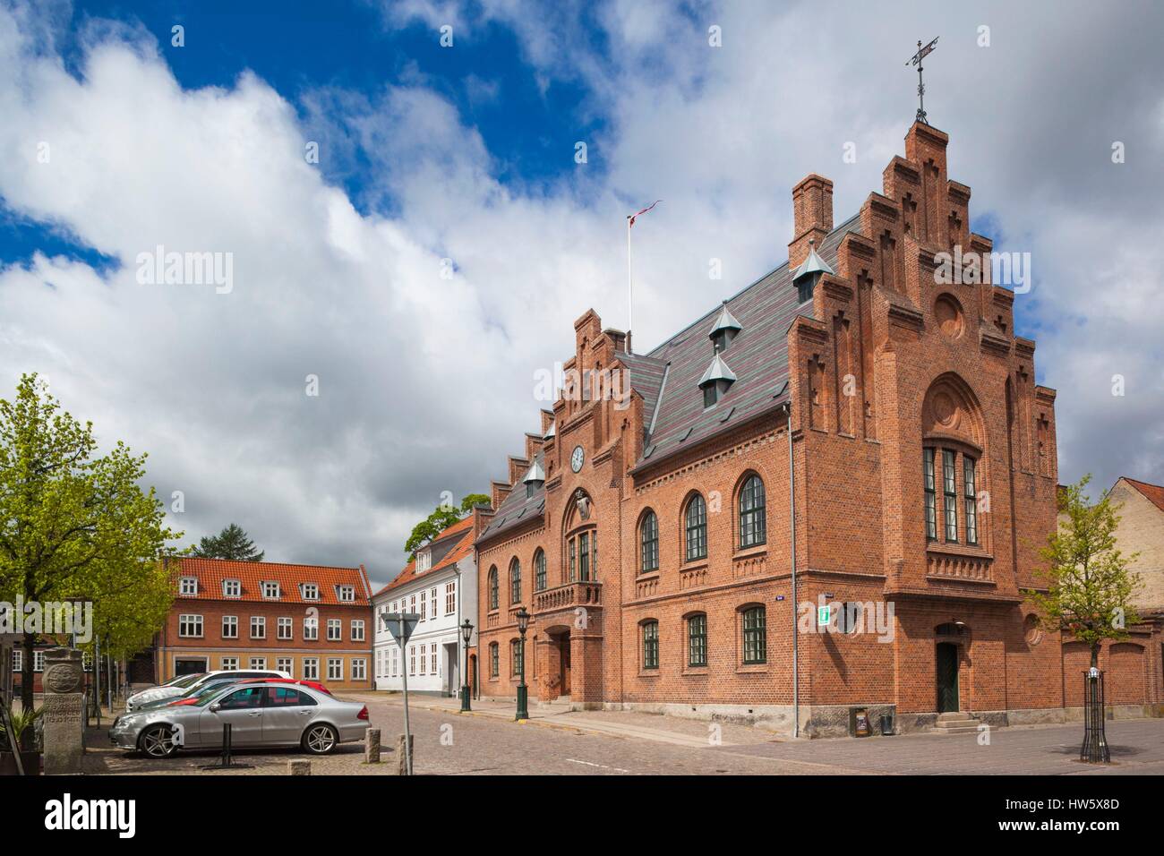 Denmark, Zealand, Soro, town hall Stock Photo