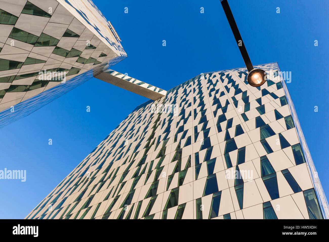 Denmark, Zealand, Copenhagen, Bella Sky Hotel Towers Stock Photo