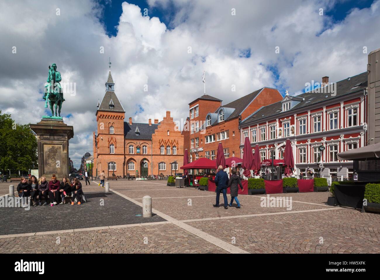 Denmark, Jutland, Esbjerg, Torvet, town square Stock Photo