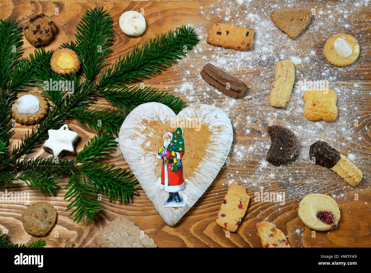 France Haut Rhin Small Traditional Christmas Cakes In Alsace Or